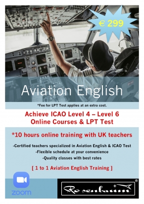10-Hour Online Aviation English Course To Reach ICAO English Level 4+